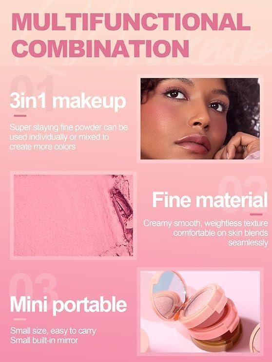 3-in-1 Blush & Glow Palette