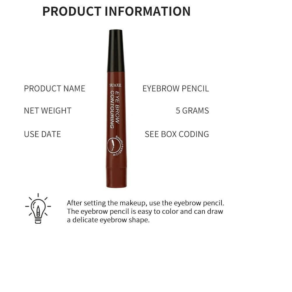 Waterproof 4-Point Eyebrow Pen (Pack of 2)
