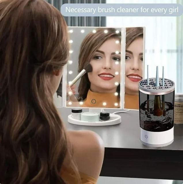 Automatic Make Up Brush Cleaner