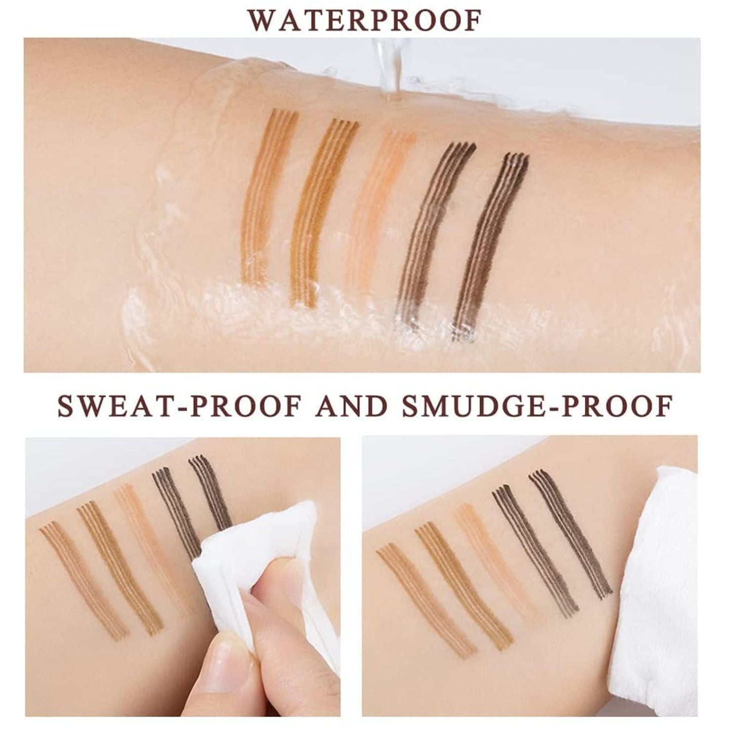 Waterproof 4-Point Eyebrow Pen (Pack of 2)