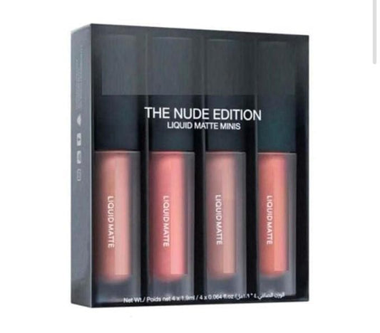 Nude Red Liquid Lipstick Set – 4 Shades (16ml)