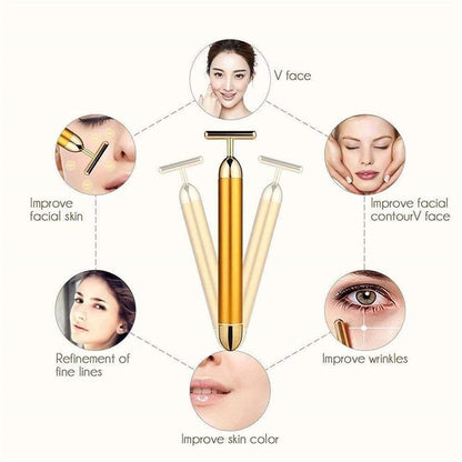 24K Gold Facial Massage Roller
